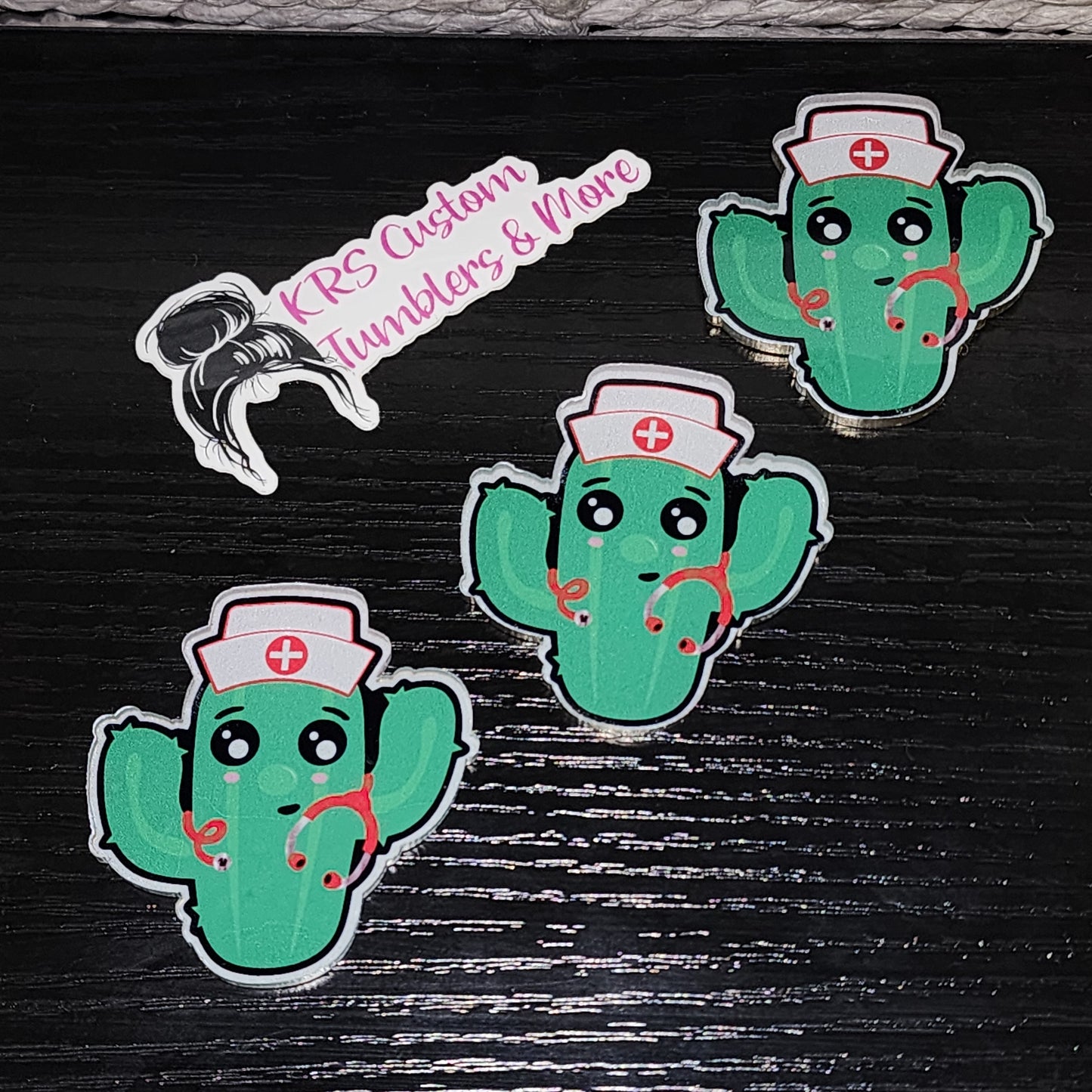 RTS Badge Reels - Cactus Nurse