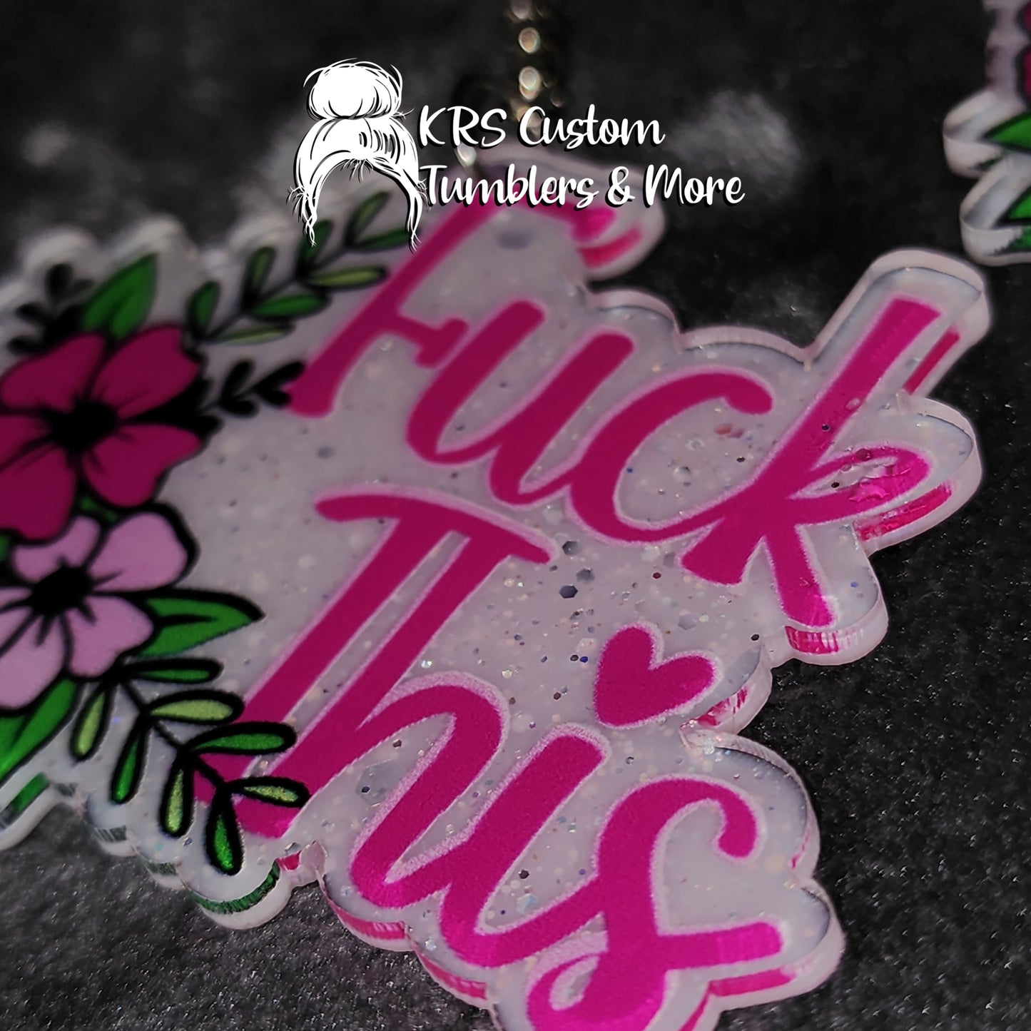 RTS Keychains - Fuck This Floral