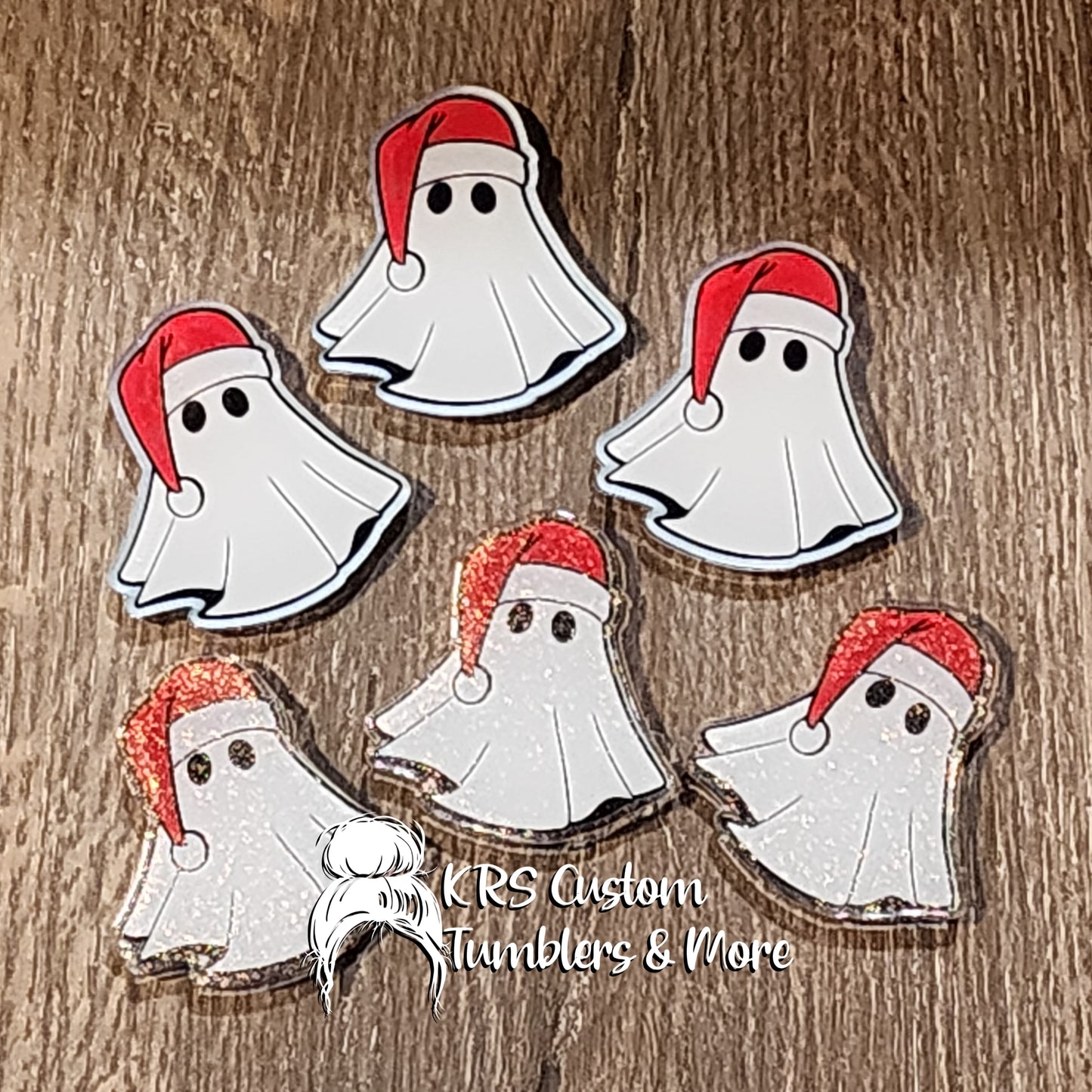 RTS Badge Reels - Ghost w/ Santa Hat