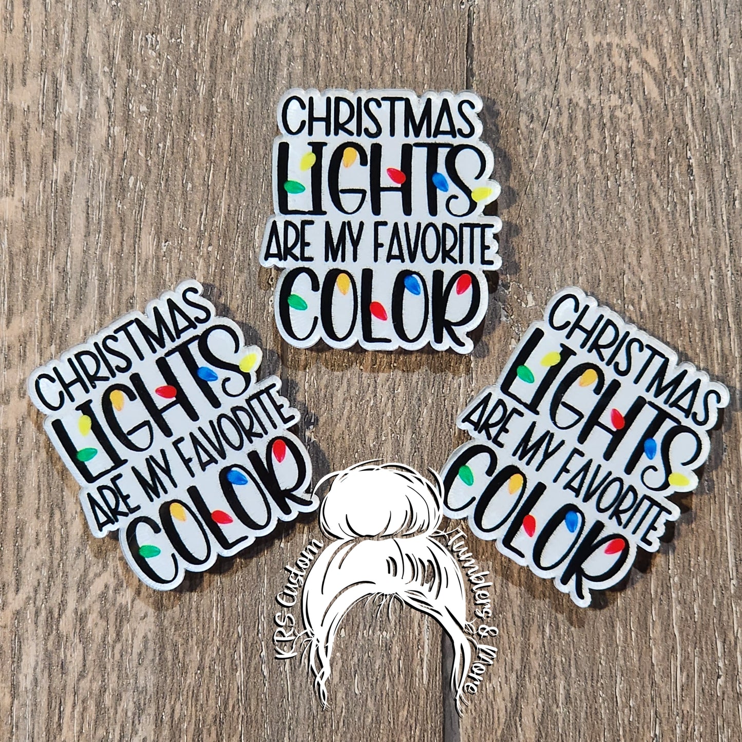 RTS Badge Reels - Christmas Lights are my Favorite