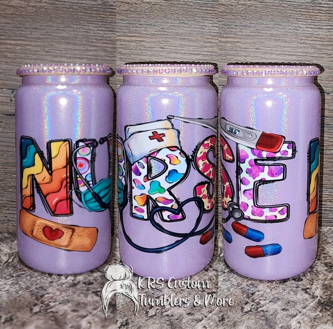 RTS 16oz Glass Can - NURSE