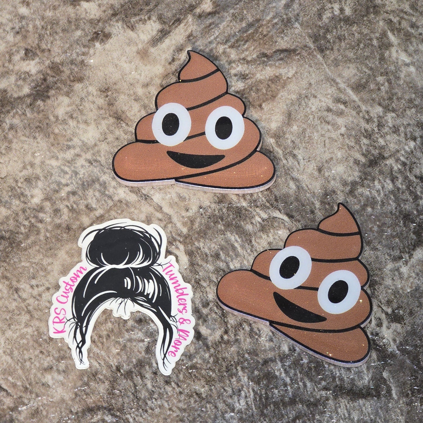 RTS Badge Reels - Poop Emoji