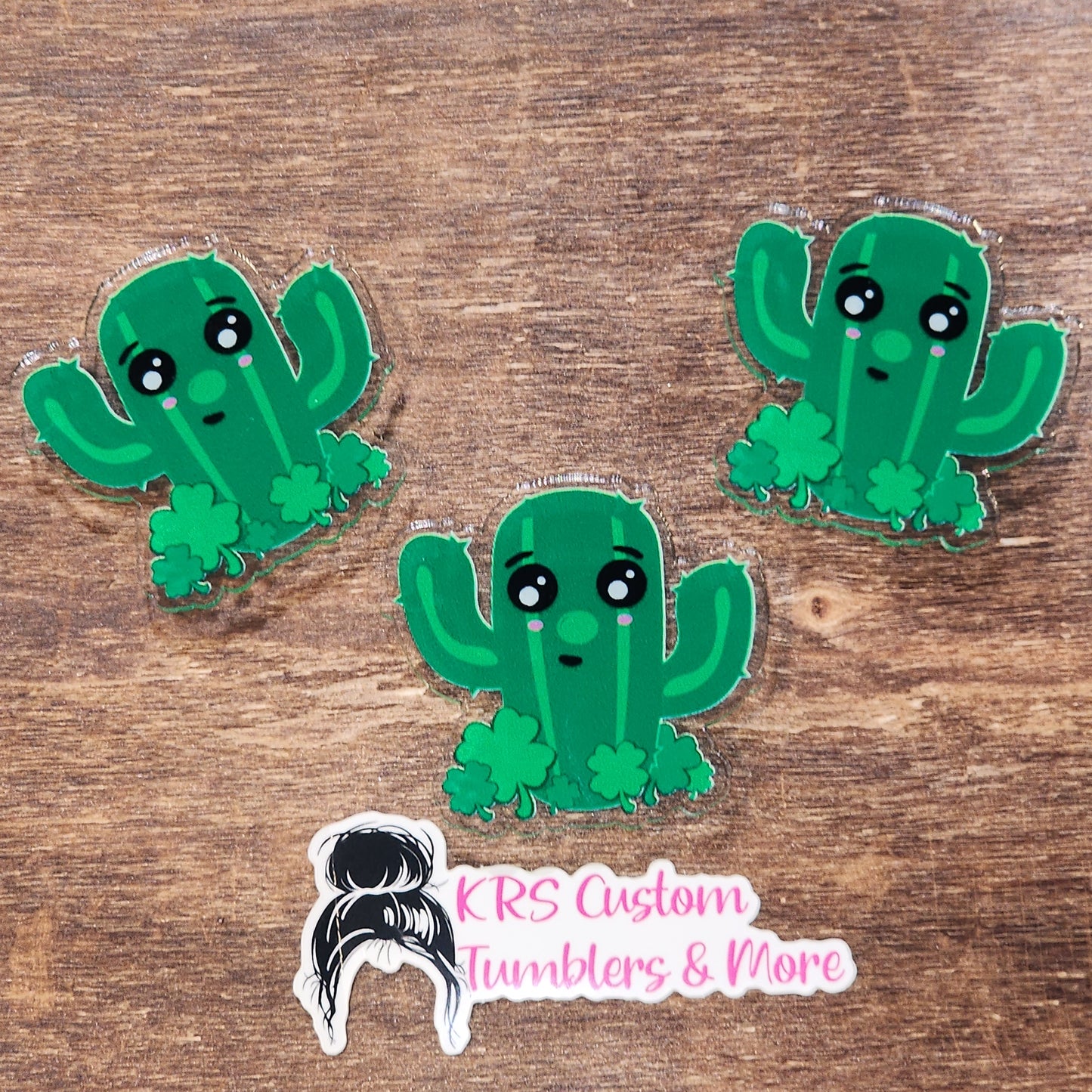 RTS Badge Reels - Cactus w/ Clovers