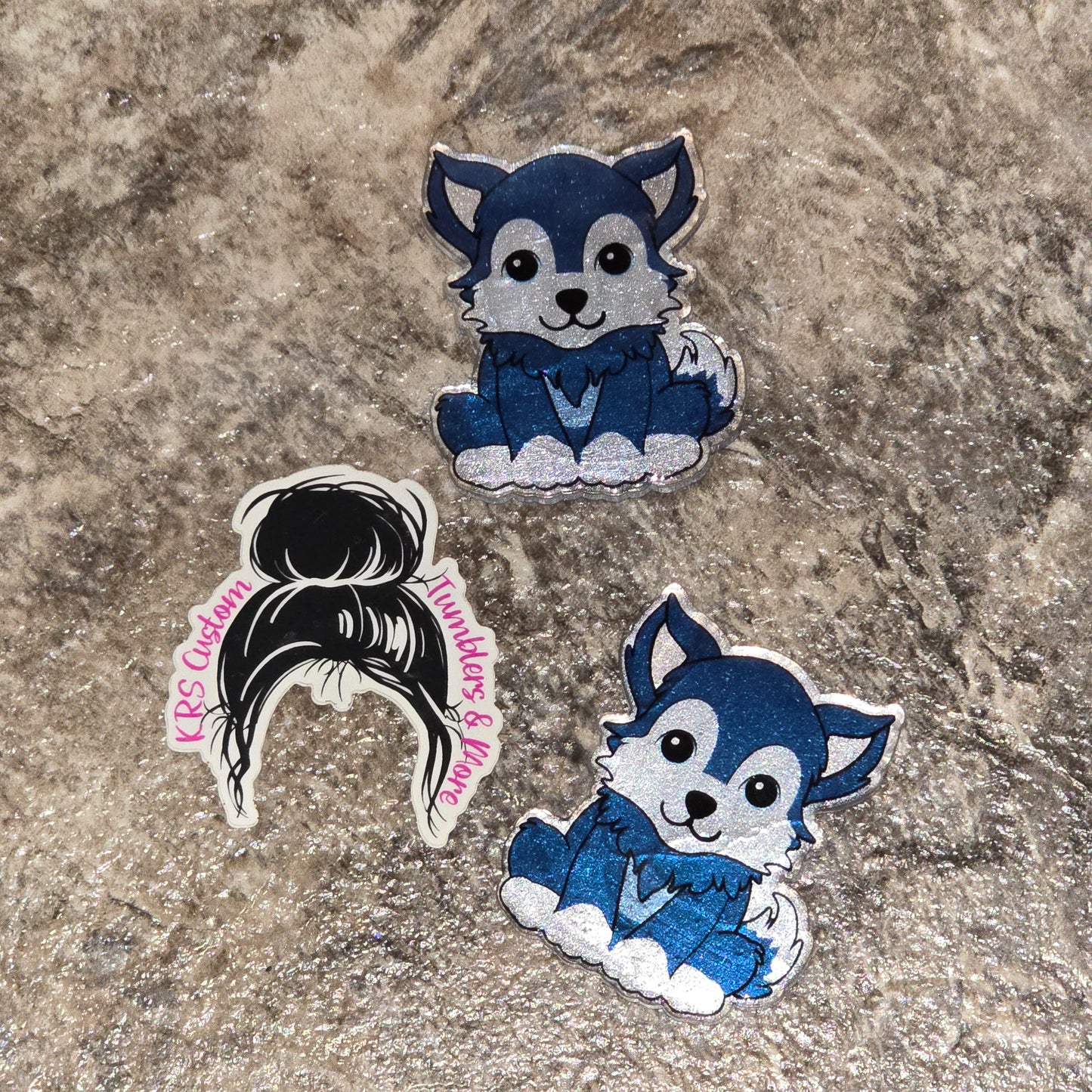 RTS Badge Reels - Sitting Wolf