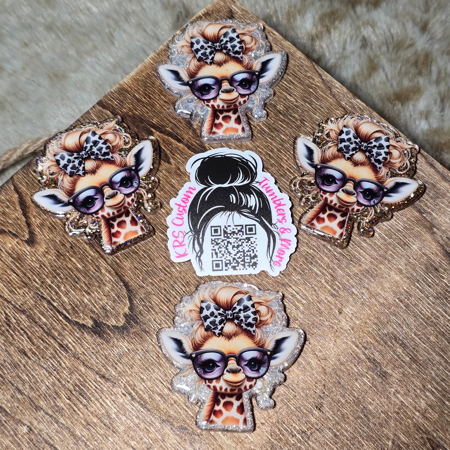 RTS Badge Reels - Glamor Giraffe2