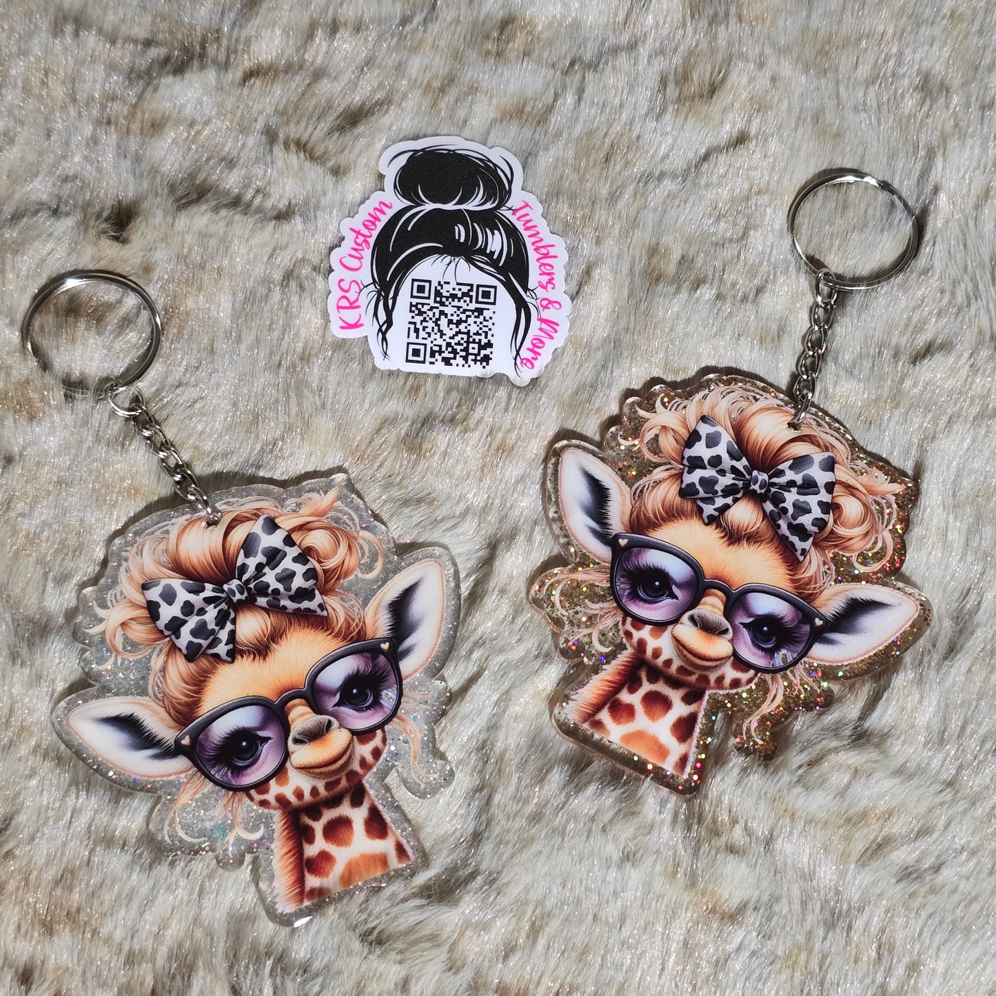 RTS Keychains - Glamor Giraffe
