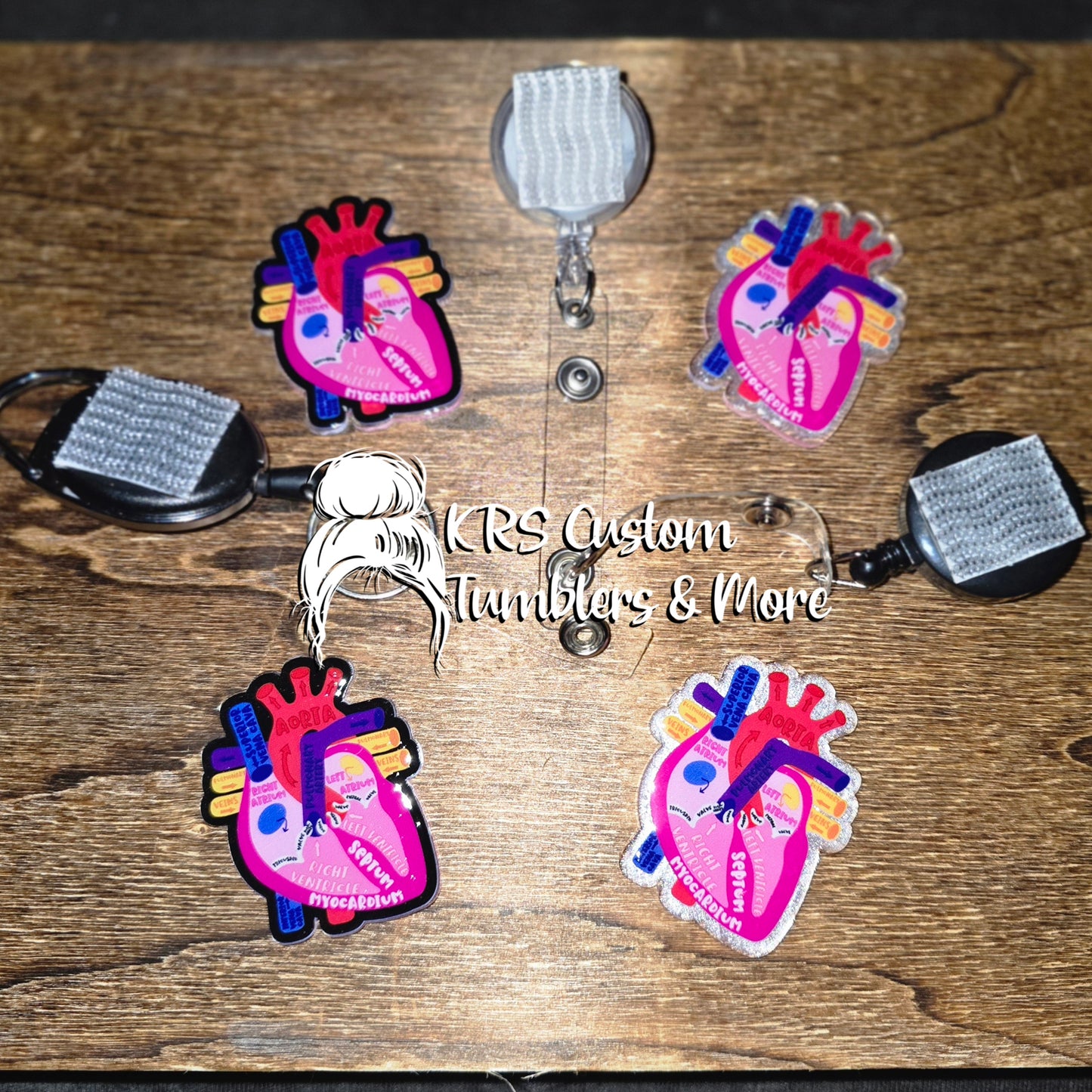 RTS Badge Reels - Labeled Heart