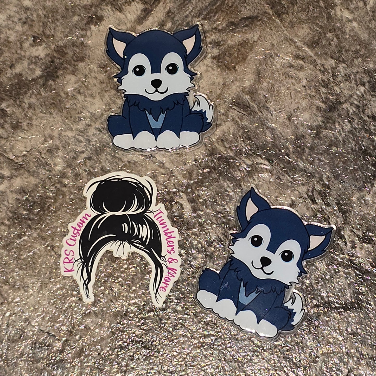 RTS Badge Reels - Sitting Wolf