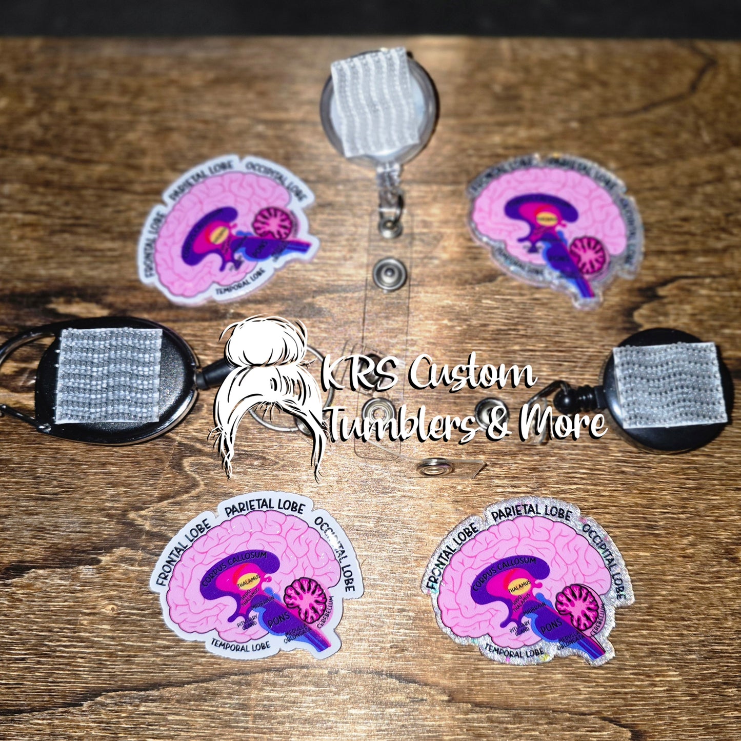 RTS Badge Reels - Labeled Brain