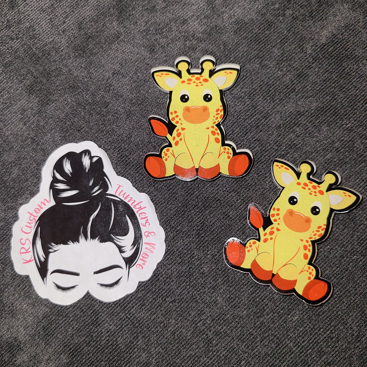RTS Badge Reels - Baby Giraffe