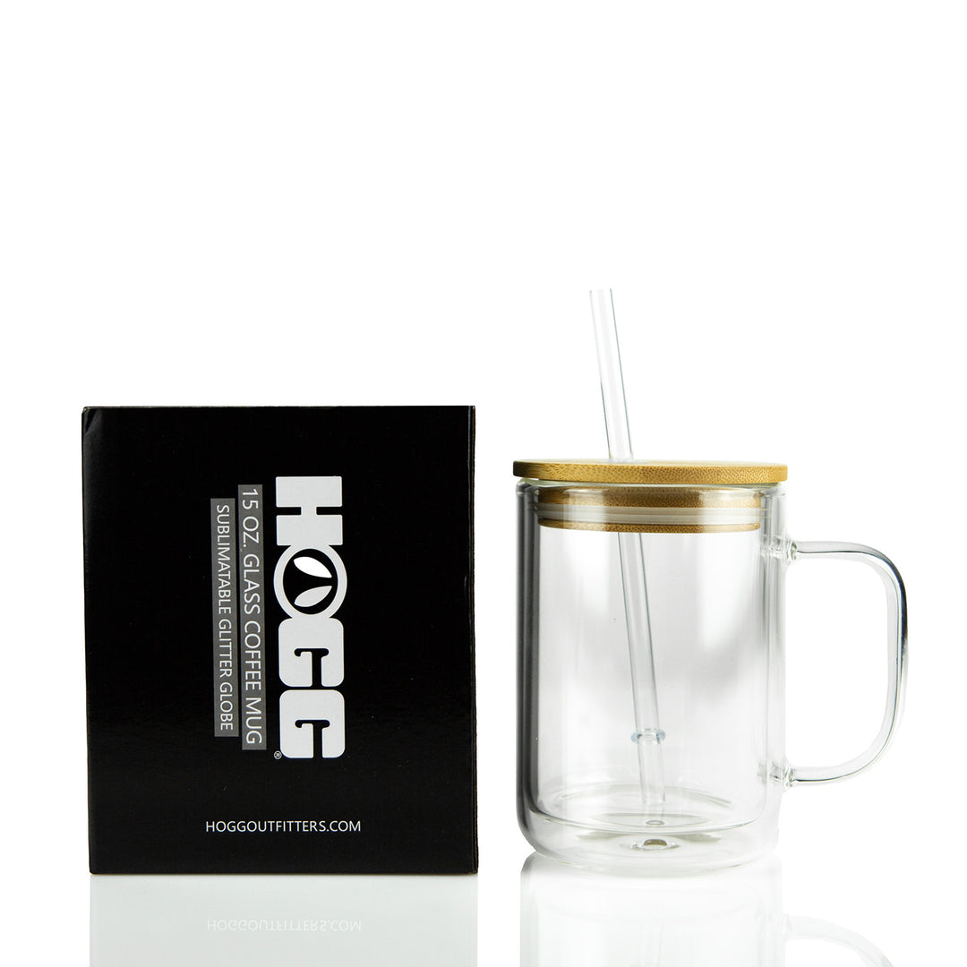 15-17oz Glass Coffee Mug