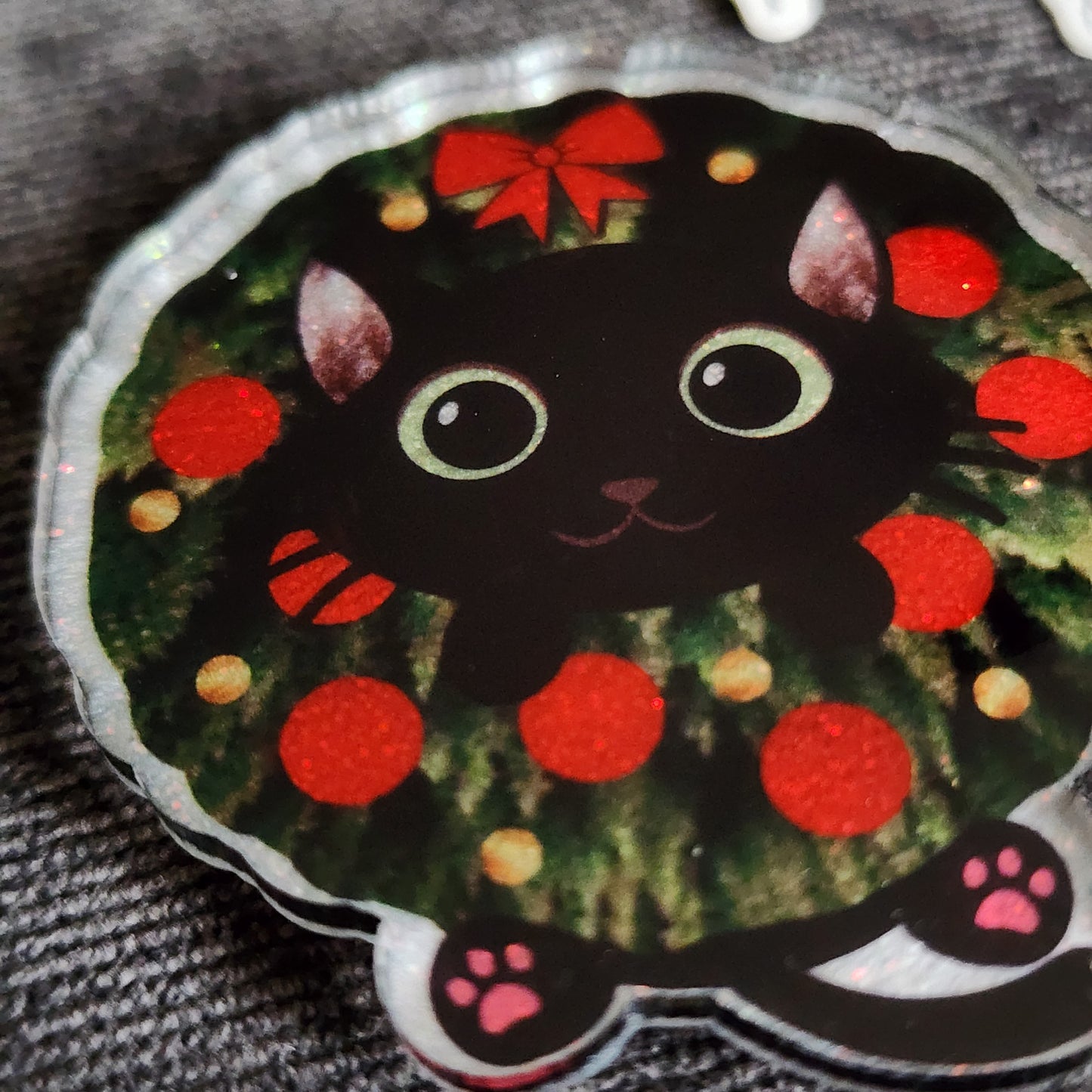 RTS Badge Reels - Cat in Wreath