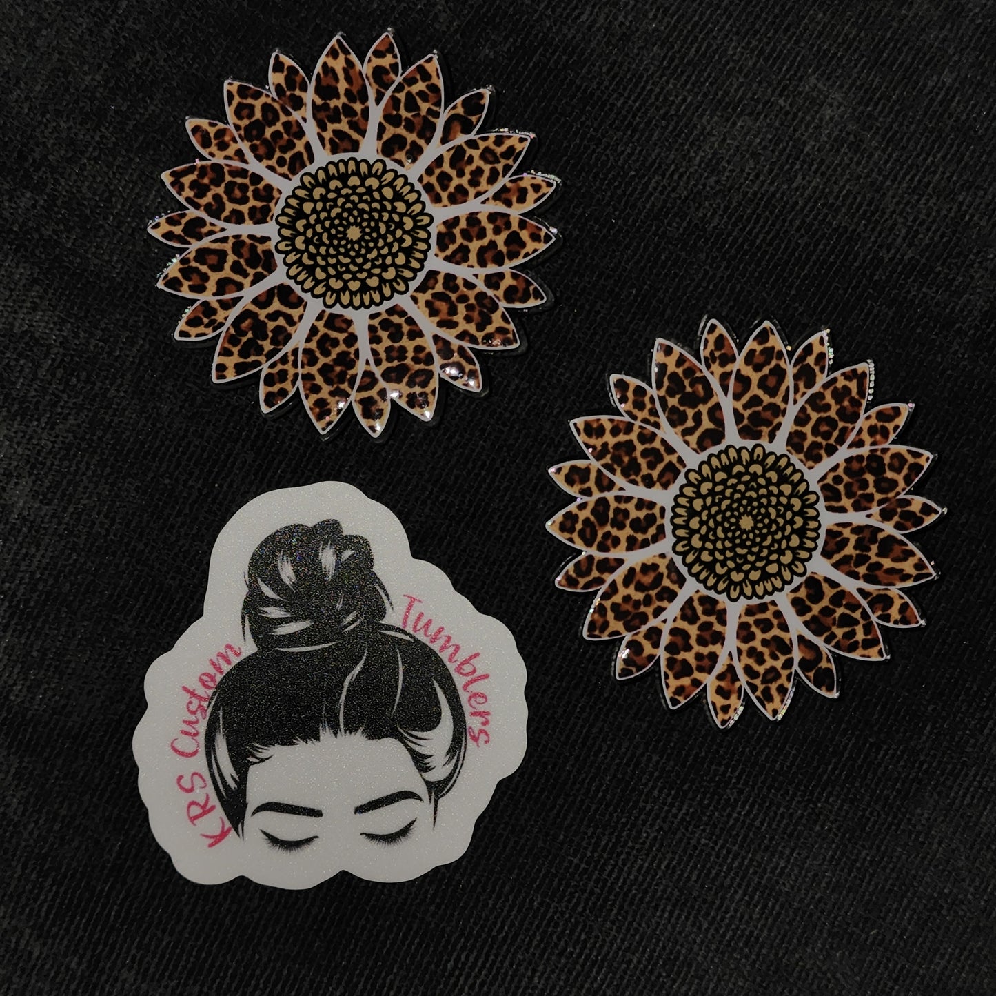 RTS Badge Reels - Leopard Sunflower Badge Reels