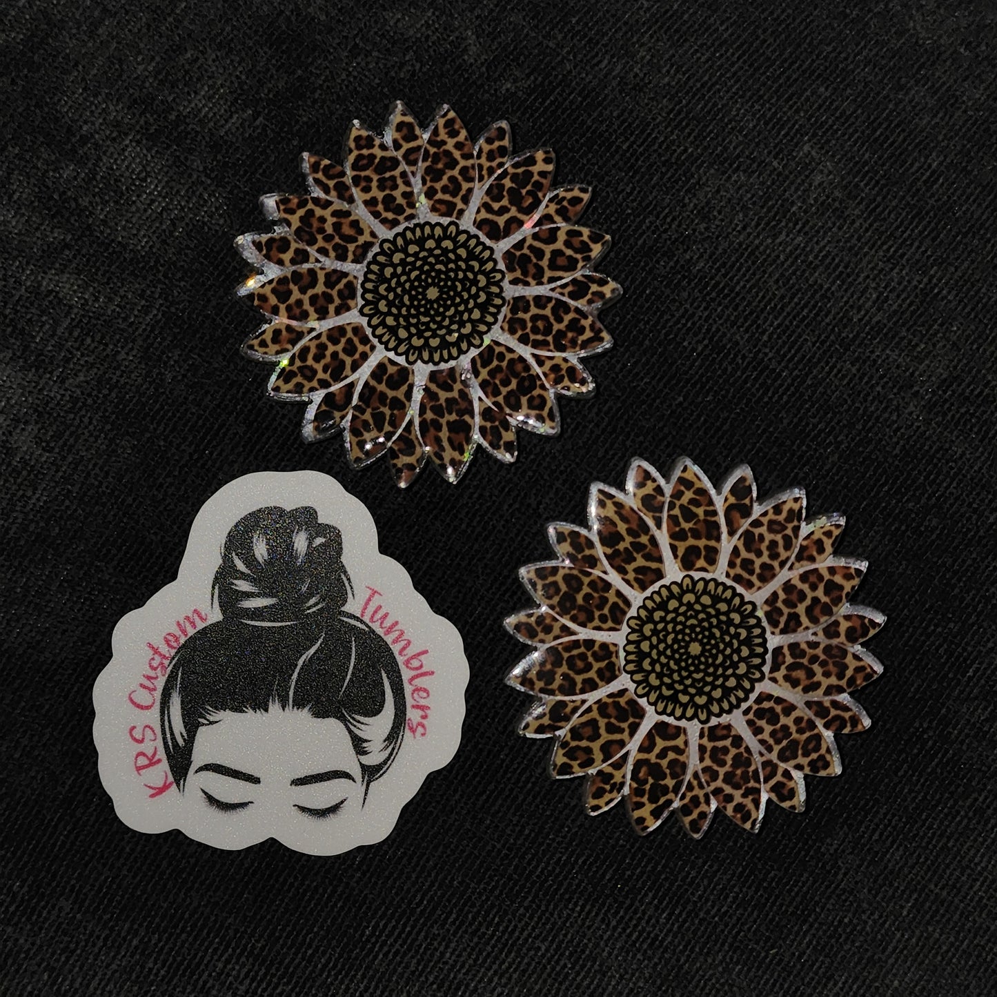 RTS Badge Reels - Leopard Sunflower Badge Reels