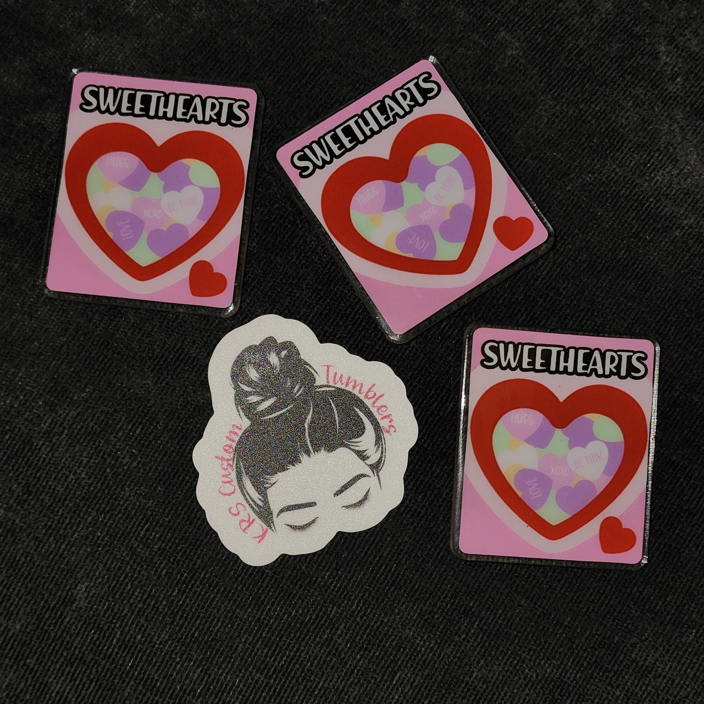 RTS Badge Reels- Heart Candy Box Badge Reels
