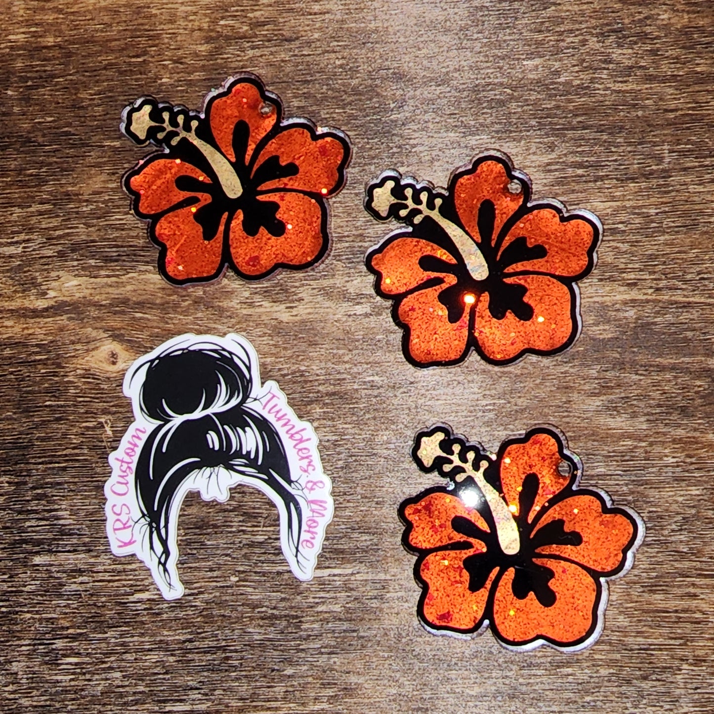 RTS Badge Reels - Hibiscus
