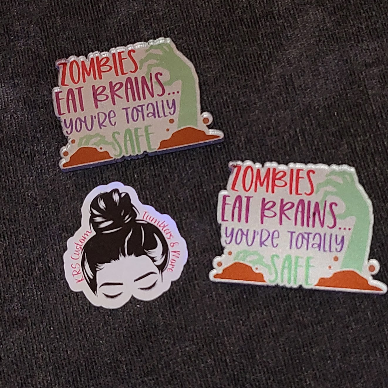 RTS Badge Reels - Zombies Eat Brains