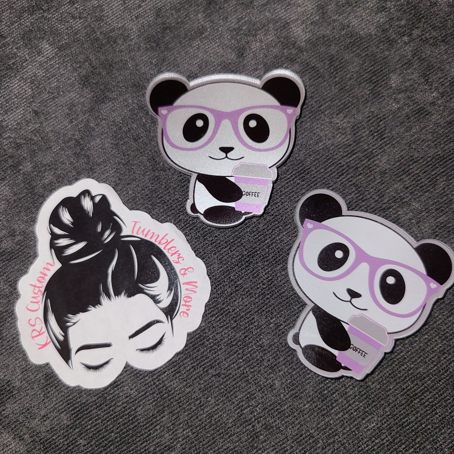 RTS Badge Reels - Panda w/ Coffee