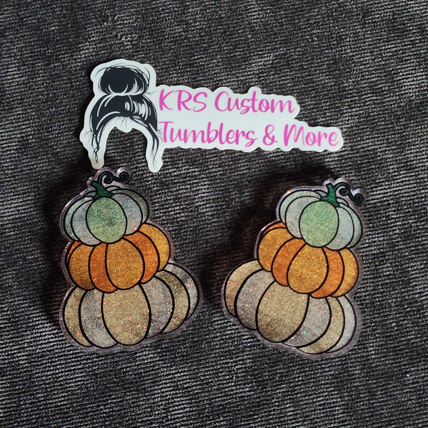 RTS Badge Reels - Stacked Pumpkins