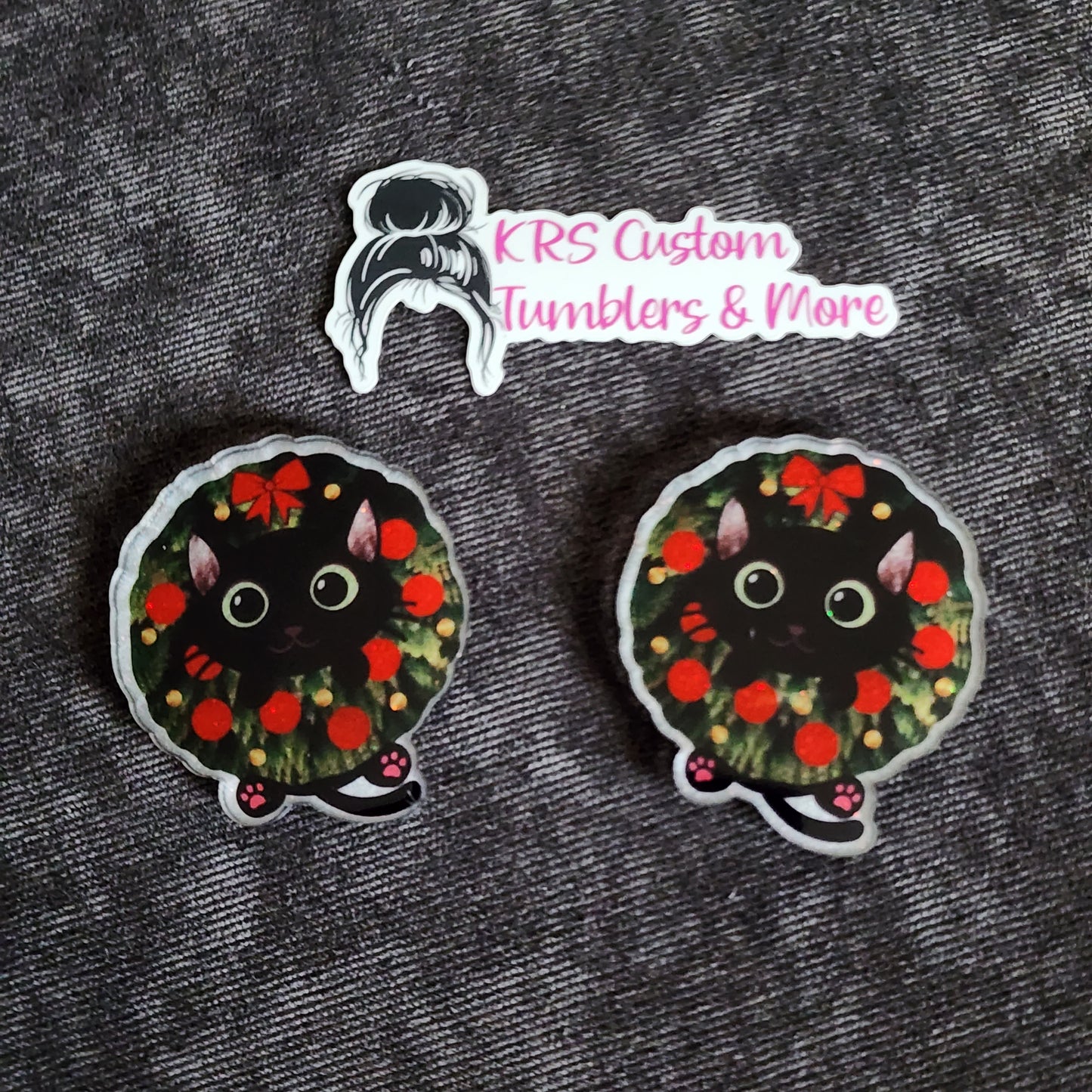 RTS Badge Reels - Cat in Wreath
