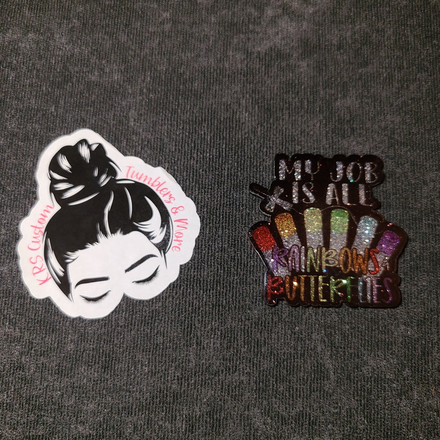 RTS Badge Reels -My Life is All Rainbows & Butterflies