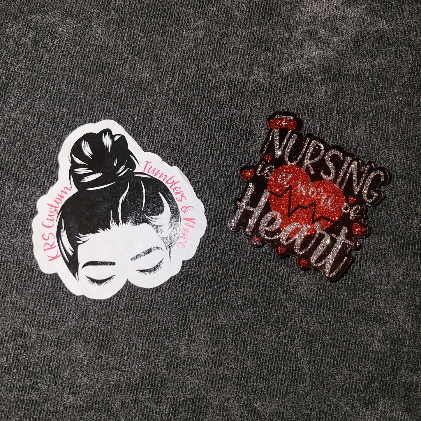 RTS Badge Reels - Nursing is a Work of Heart