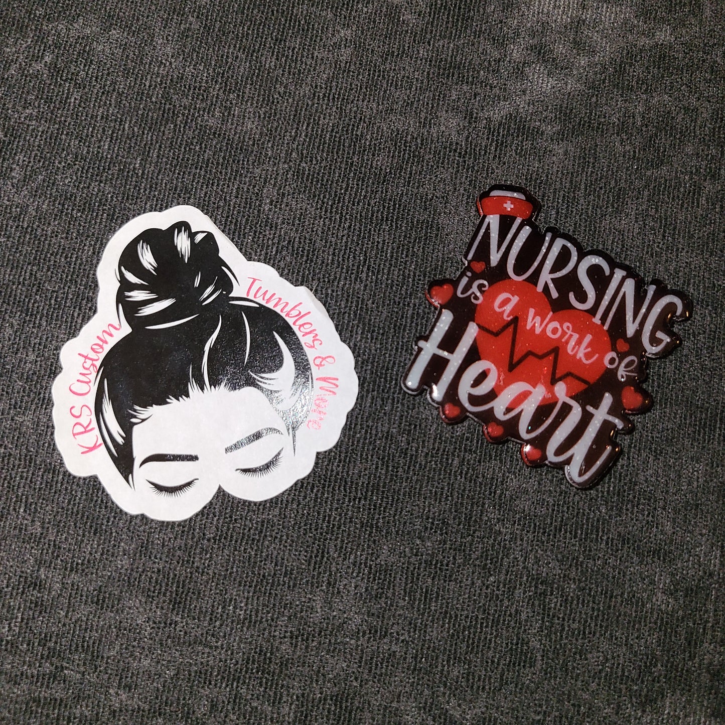 RTS Badge Reels - Nursing is a Work of Heart