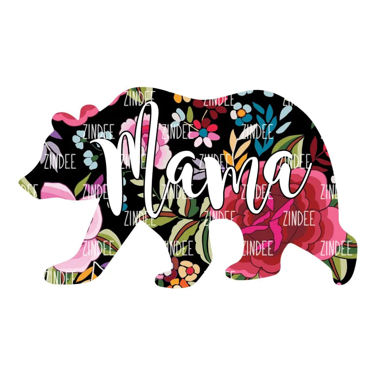 COMING SOON - Floral Mama Bear Keychain