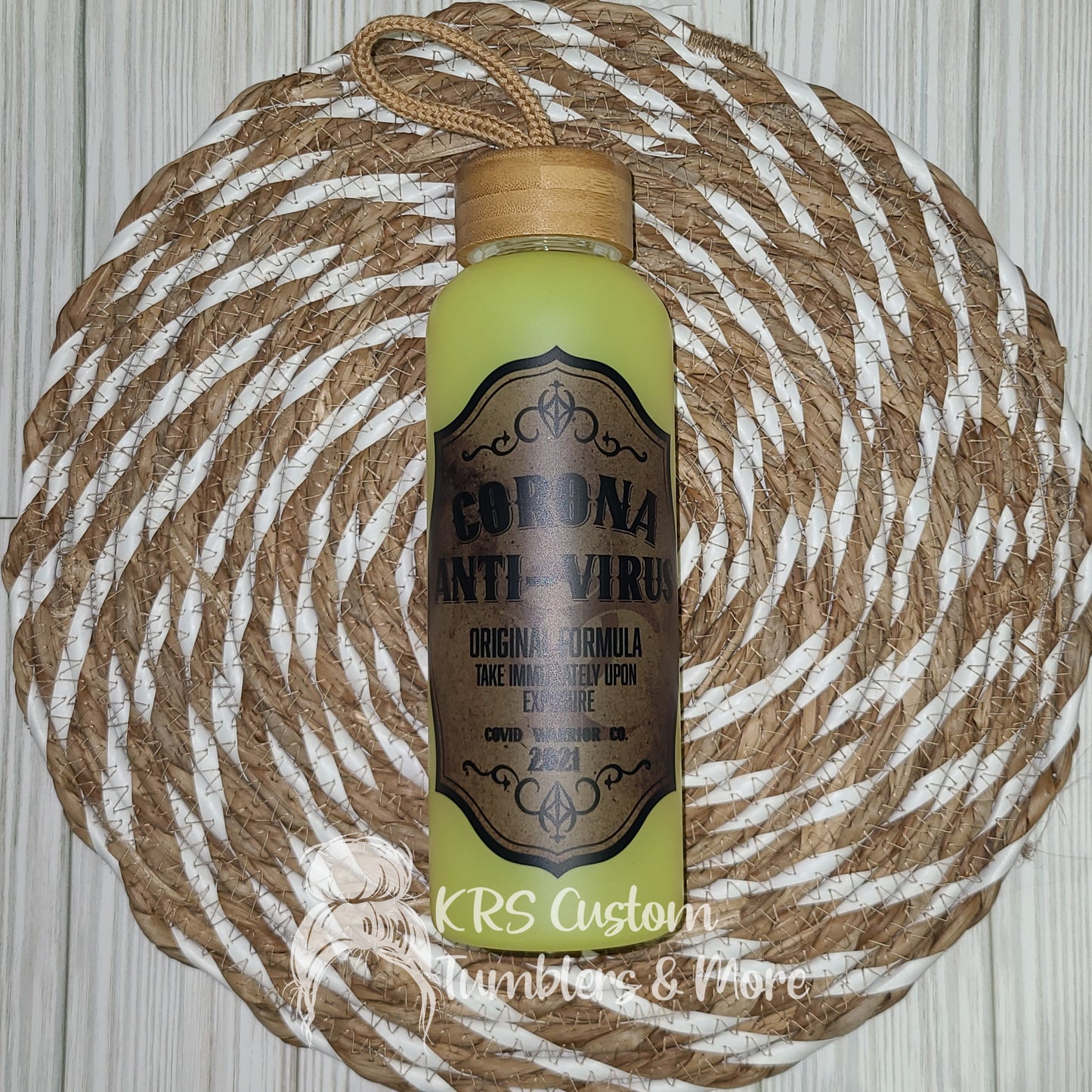 RTS 20oz Glass Bottle - Corona Anti-Virus