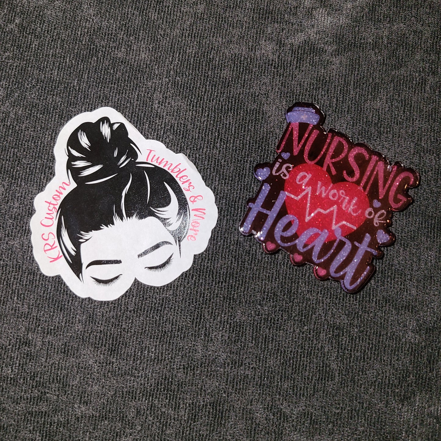 RTS Badge Reels - Nursing is a Work of Heart