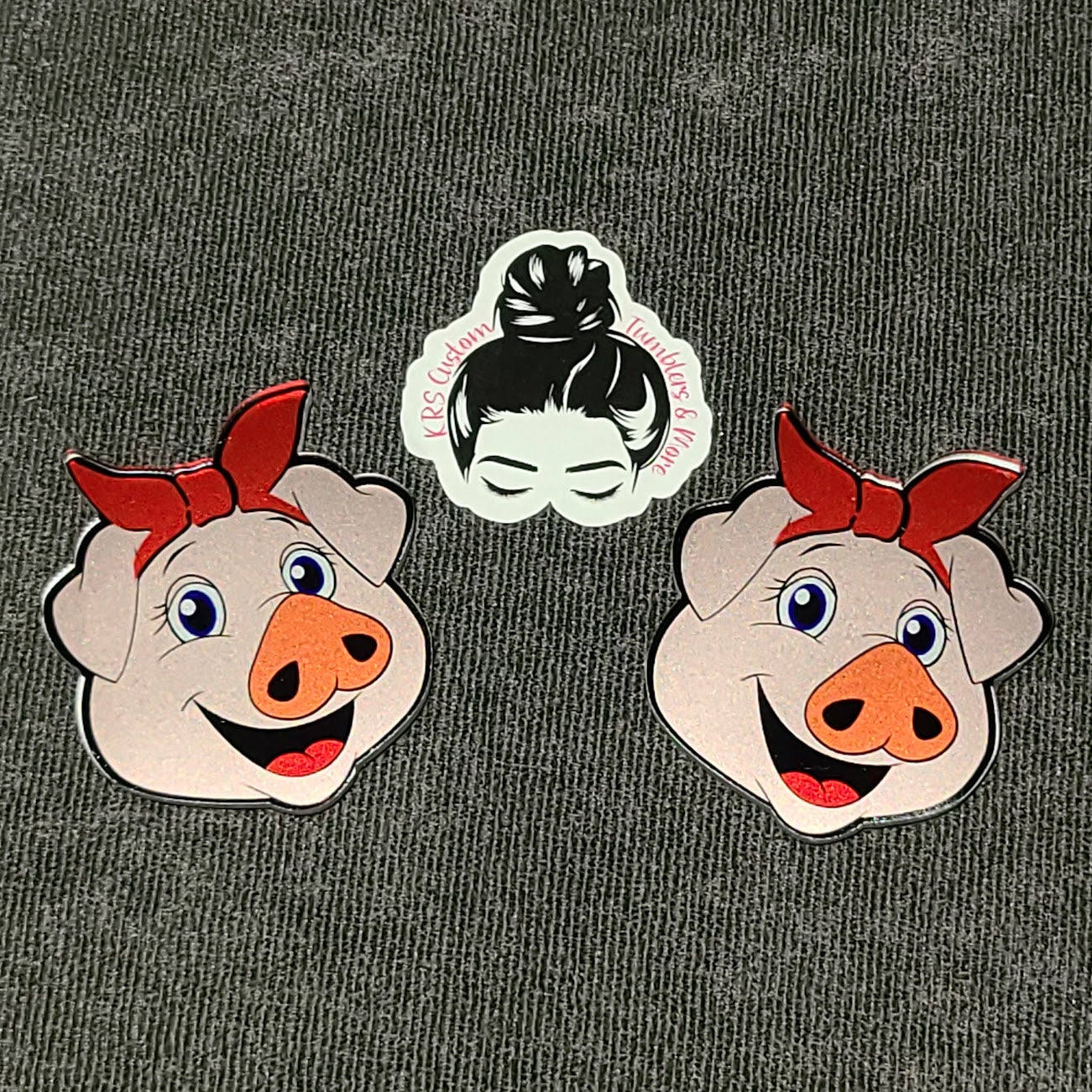 RTS Badge Reels - Pig Bandana