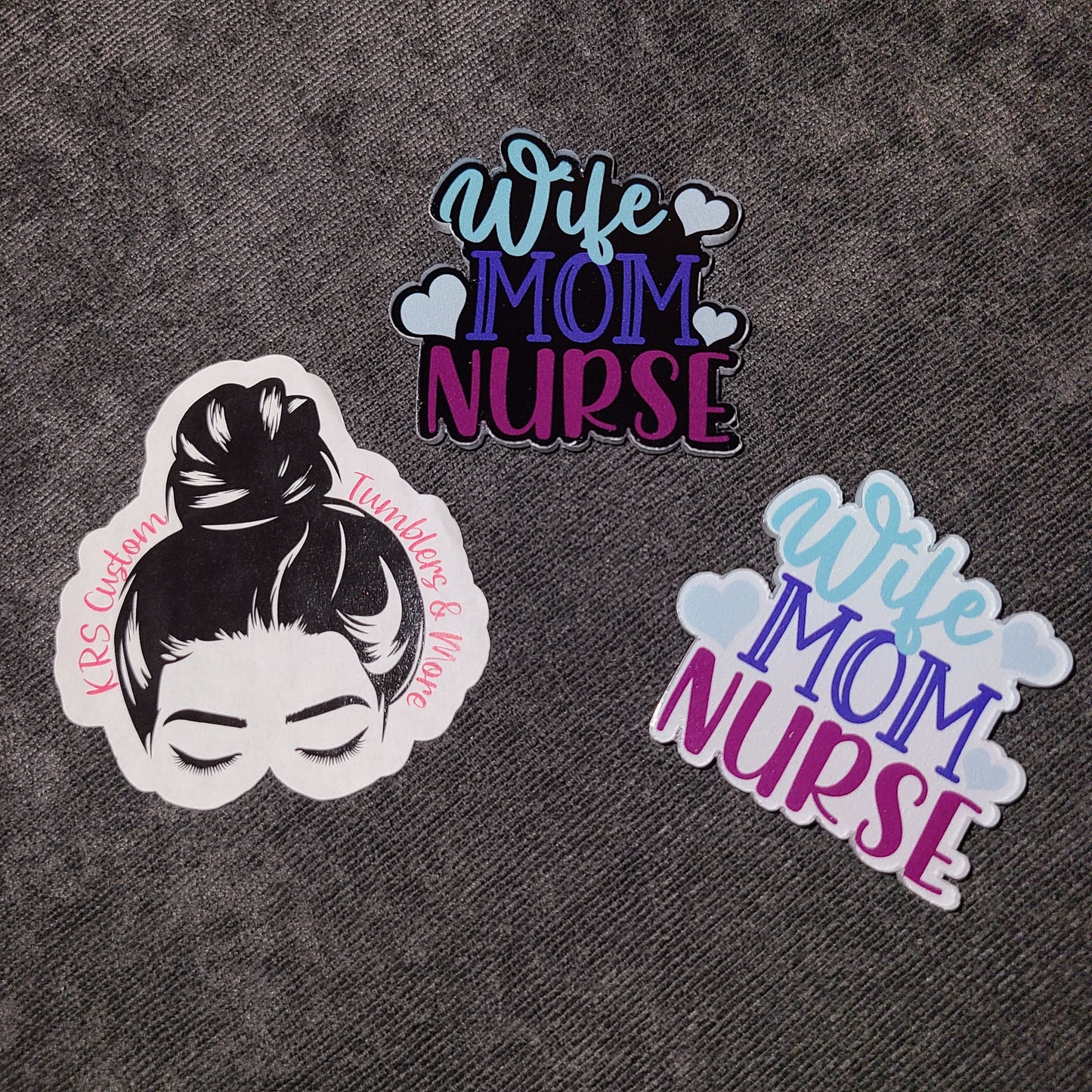 RTS Badge Reels - Wife Mom Nurse