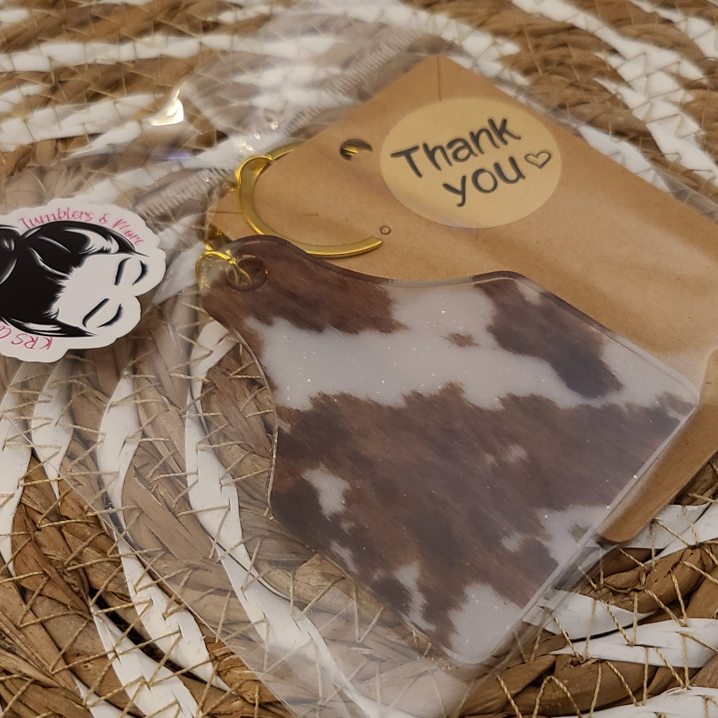 RTS Keychains - Cow Tag