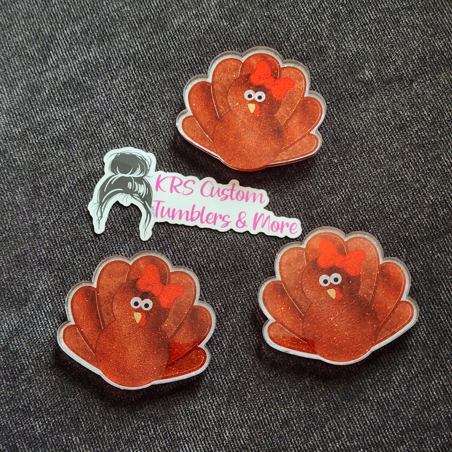 RTS Badge Reels - Turkey w/ Bow
