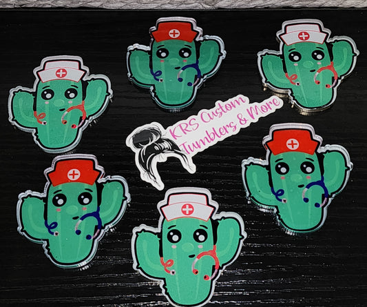 RTS Badge Reels - Cactus Nurse