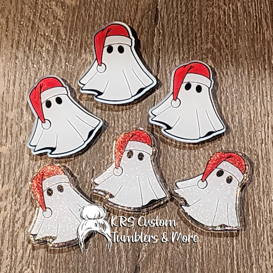 RTS Badge Reels - Ghost w/ Santa Hat