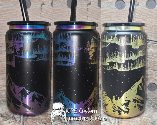 RTS 16oz Metal Rainbow Can - Northern Lights