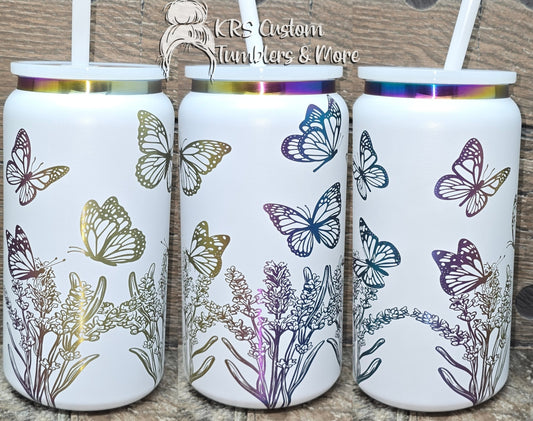 RTS 16oz Metal Rainbow Can - Butterfly