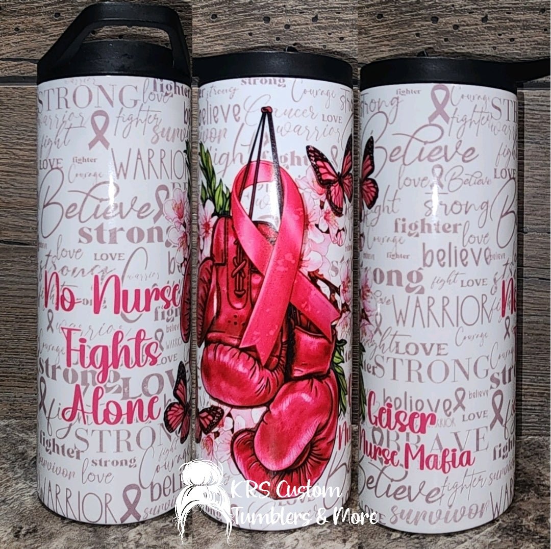 No Nurse Fights Alone - Geiser Nurse Mafia - Benefit Tumbler