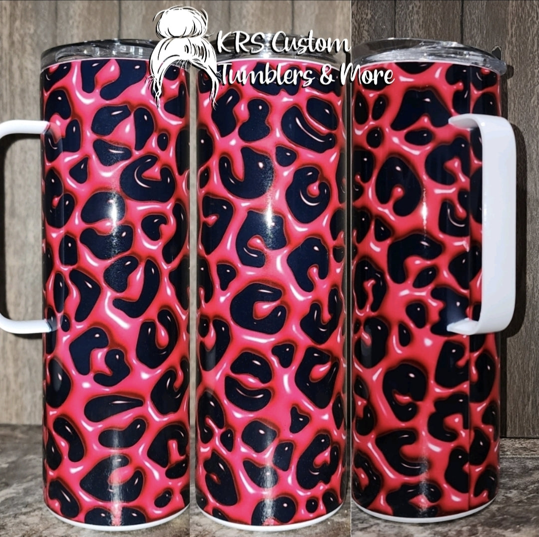 RTS 20oz Handled - Red Cheetah