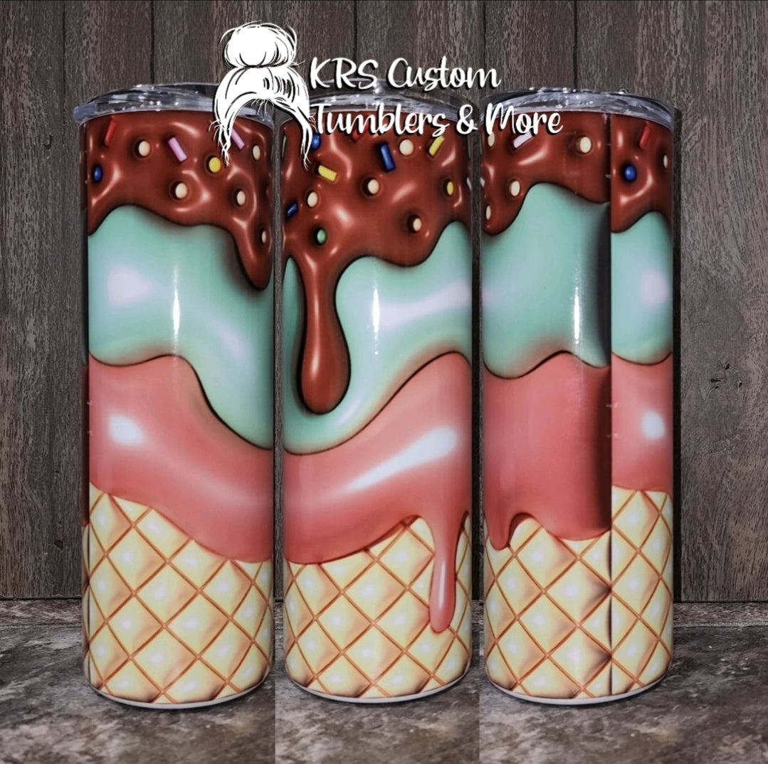 RTS 20oz - 3D Ice Cream