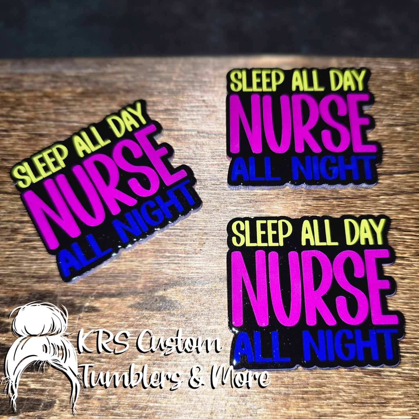 RTS Badge Reels - Nurse All Night