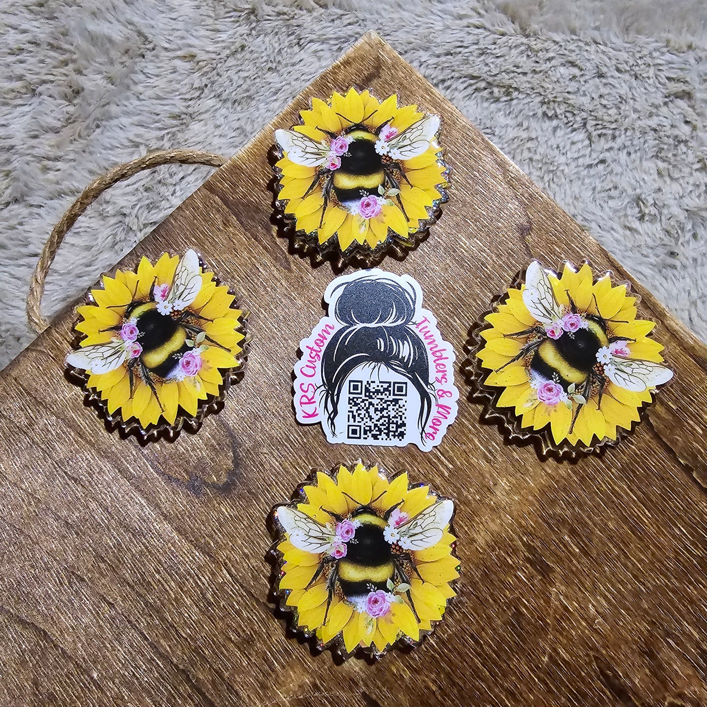 RTS Badge Reels - Sunflower Bee