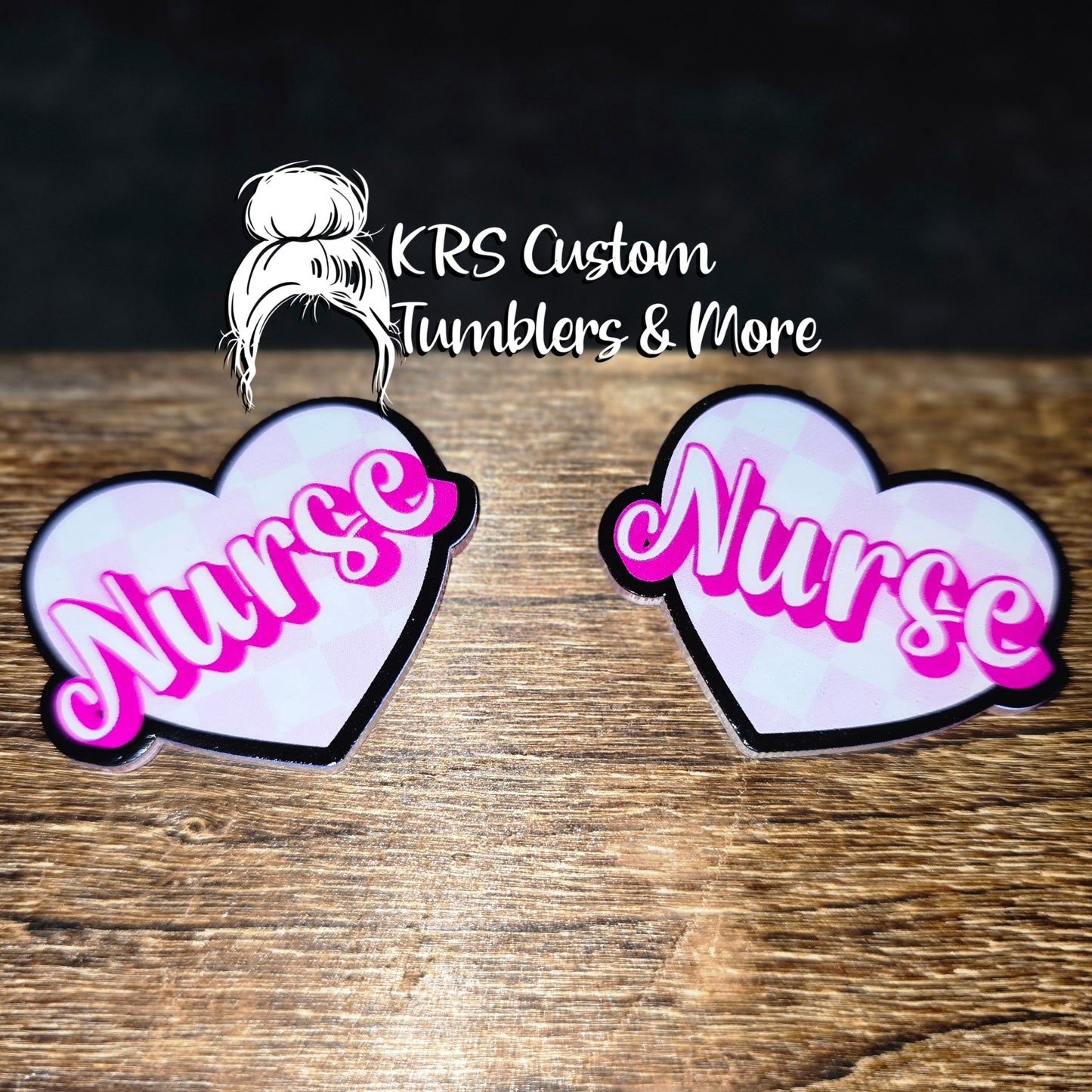 RTS Badge Reels - Checkered Nurse