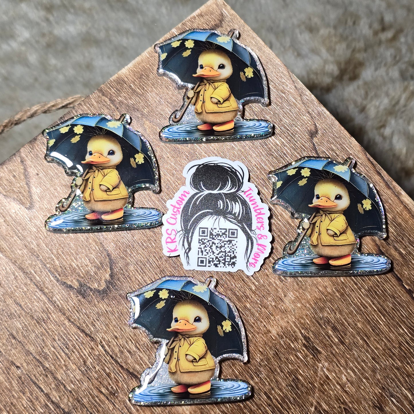 RTS Badge Reels - Duck w/ umbrella