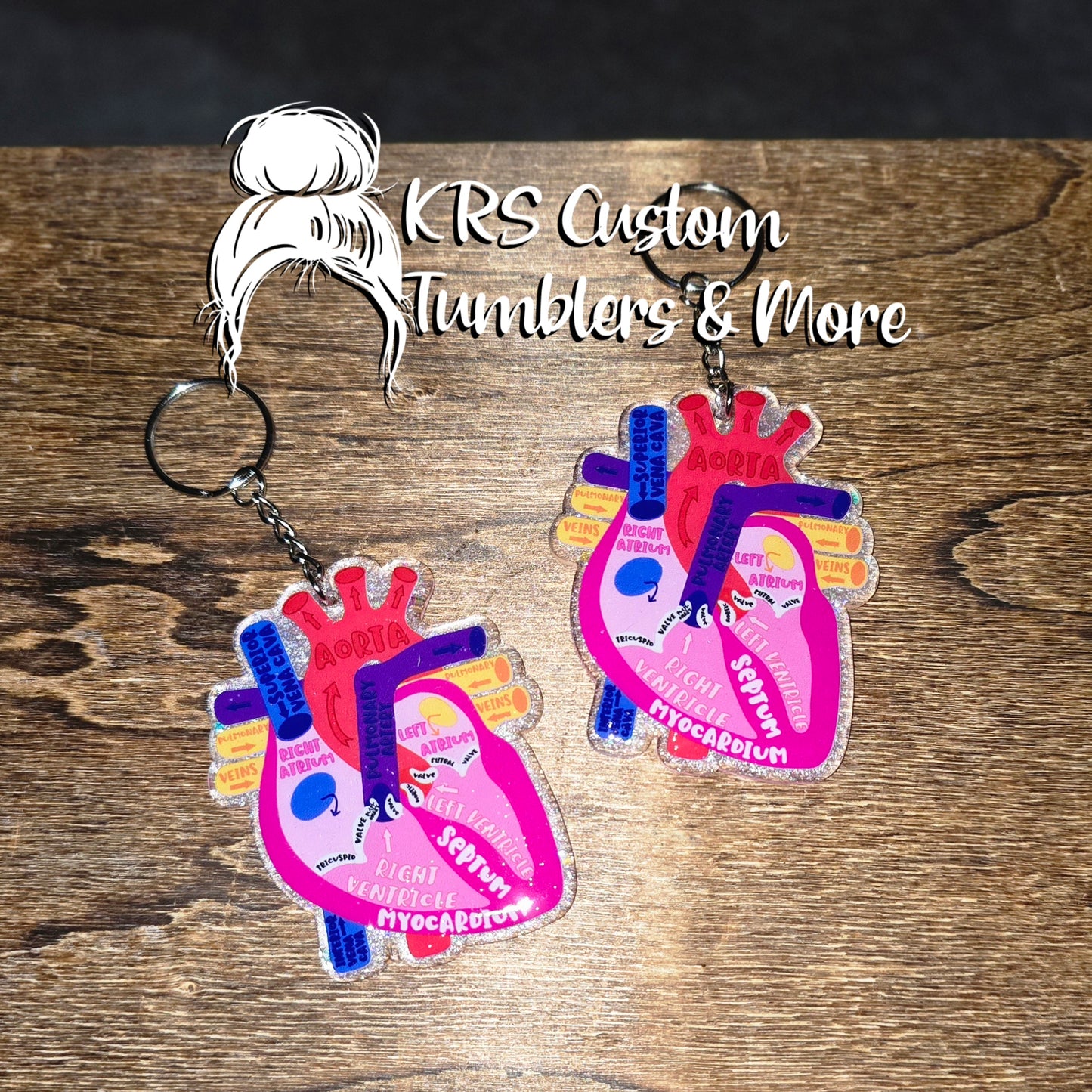 RTS Keychains - Labeled Heart