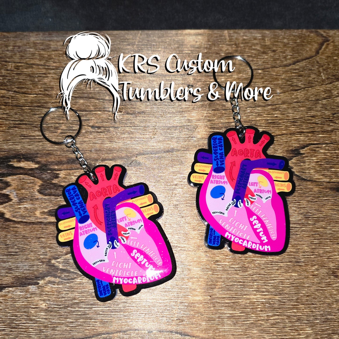 RTS Keychains - Labeled Heart