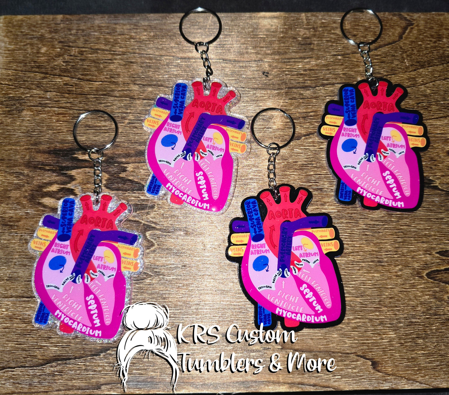 RTS Keychains - Labeled Heart