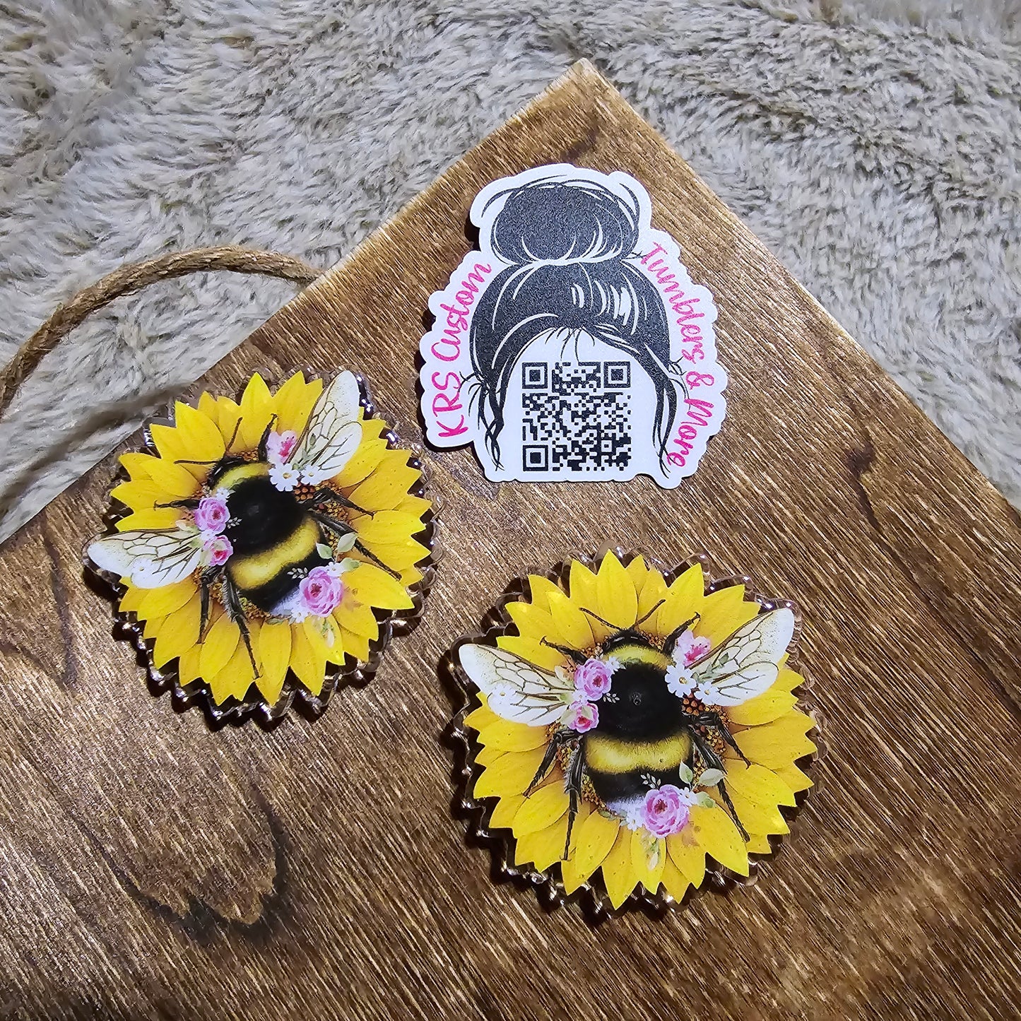 RTS Badge Reels - Sunflower Bee