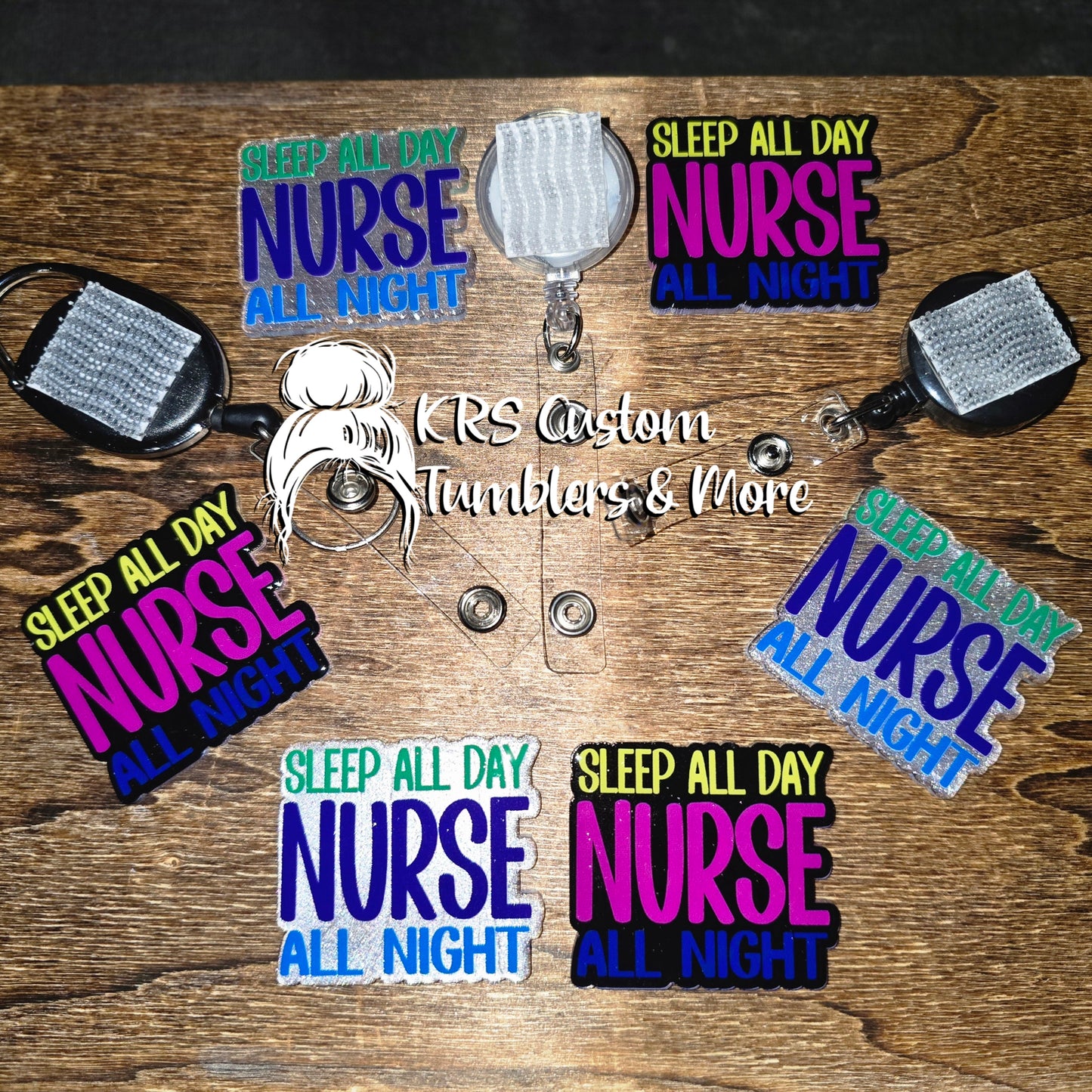 RTS Badge Reels - Nurse All Night